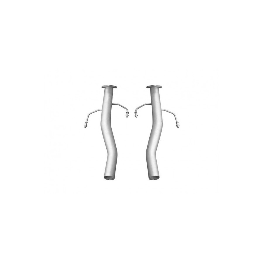 Set of stainless steel exhaust extensions Style pipes Porsche Cayenne S