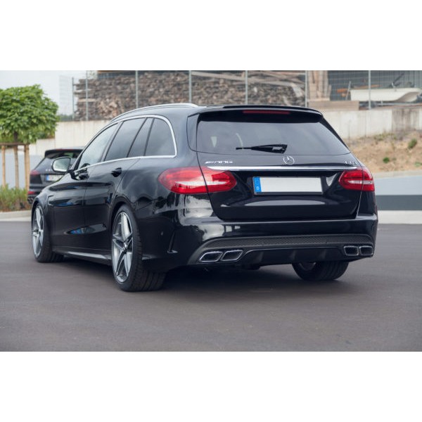 Endschalldämpfer mit Klappe + Zentralrohr Capristo Mercedes C 